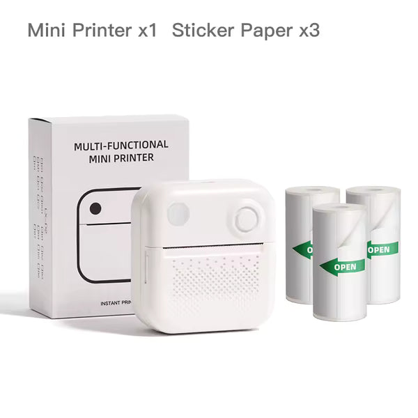 Cloud White Mini Printer